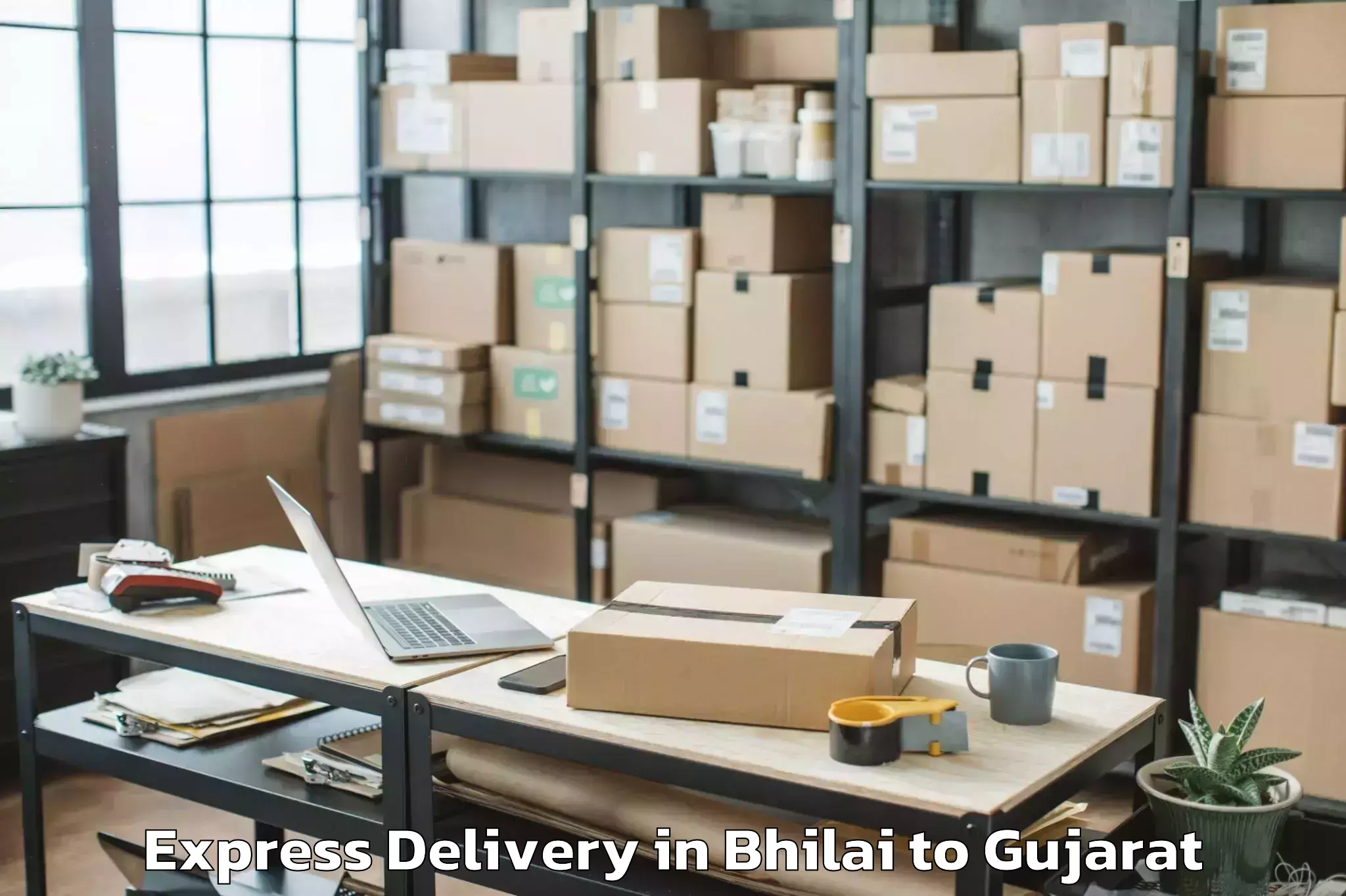 Top Bhilai to Dhrol Express Delivery Available